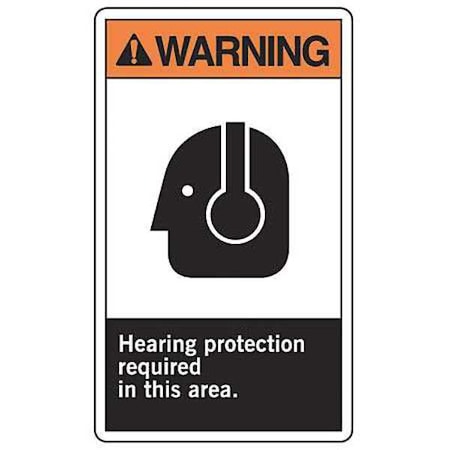 Label,5 In. H,Self-Adhesive Vinyl,PK5, LPPE300VSP