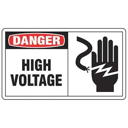 Safety Label,3-1/2 In. H,5 In. W,PK5, LELC055VSP