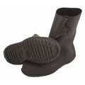 Overboots, Plain Toe, PVC, 10 in Height, Snap Tab Closure, Cleated Sole, Black, 2XL