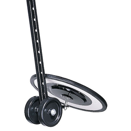 Inspection Mirror,Wheeled,18in dia,Round