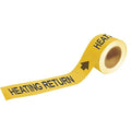 Pipe Marker,Heating Return,2 In.H