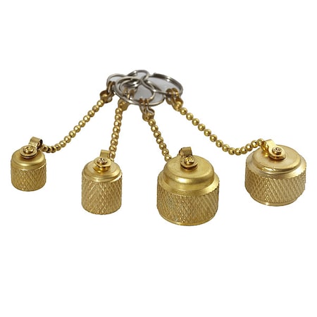 Access Valve Cap, Brass, 4 1/2 in L