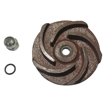 Impeller,3 3/8" Dia, Cast Iron