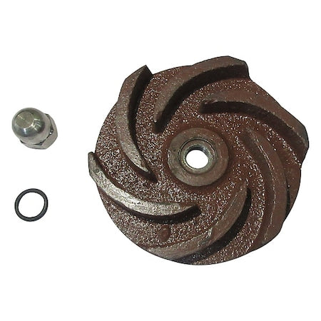 Impeller,3 1/2" Dia,Cast Iron