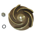 Impeller,3 3/8" Dia,Semi-Open,Bronze
