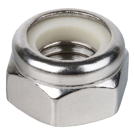 Nylon Insert Lock Nut, M24-2.00, Steel, Class 8, Zinc Plated, 24 mm Ht, 10 PK