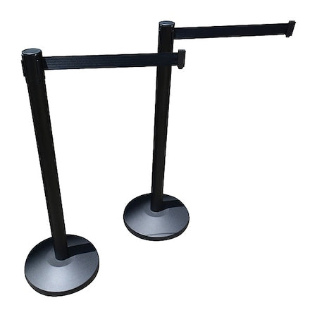 Belt Barrier System, 10 ft Length, Not Applicable Post Height, No Legend