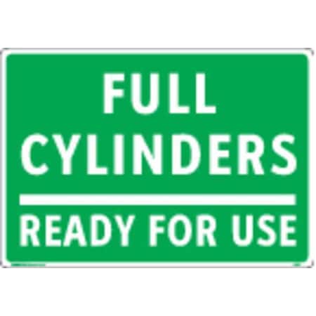 Gas Cylinder Sign Label,7 In. H,10 In. W
