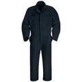 CT10 Coverall, Cotton/Polyester, 7.25 oz Fabric Weight, 30 in Inseam, Navy, 36 Regular