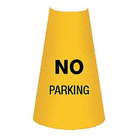 Traffic Cone Collar, Waterproof Cloth Vinyl, 10 1/2 in Height, 0.5 lb, Yellow 6 PK