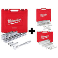 Metric/SAE - Ratchet & Socket Sets: 47pc 1/2" Drive Set + 56pc 3/8" Drive Set + 50pc 1/4" Drive Set