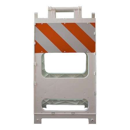 TrafficBarricade,White,24-1/2inW