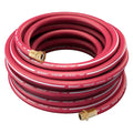 3/4 in ID x 100 ft L Garden Hose, EPDM Tube, Red, Brass x Brass Fitting