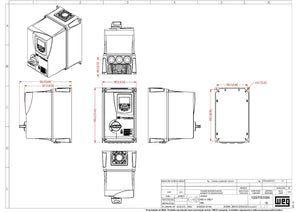 WEG CFW500A16P0T2DB66DSG2 Variable Frequency Drive (VFD)