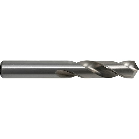 Screw Machine Drill Bit, #28 Size, 118  Degrees Point Angle, High Speed Steel, Bright Finish