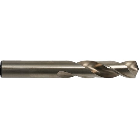 Screw Machine Drill Bit, O Size, 135  Degrees Point Angle, Cobalt Steel, Straw/Bronze Finish