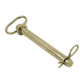 Detent Hitch Pin, 1/2 in Dia, 6-3/4 in Usable L, Steel, 1 PK