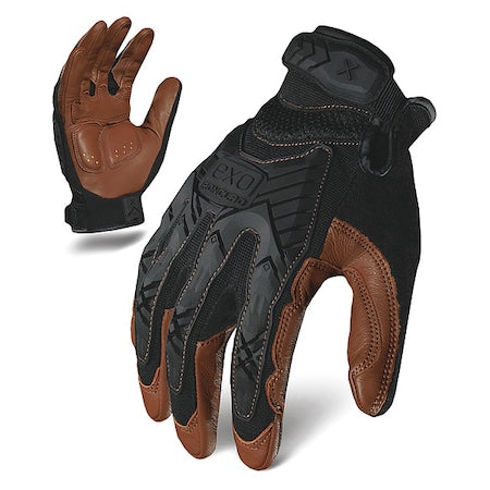Impact Mechanics Glove,Black/Brown,L,PR