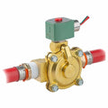 Solenoid Valve, 2-Way, 2-Position, Normally Closed, 3/4 in Pipe Size, 12V DC, High Flow, Brass