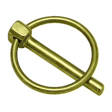 Lynch Pin, 7/16 in Dia, 1-5/8 in L, 1-5/8 in Usable Lg, Steel, 5 PK