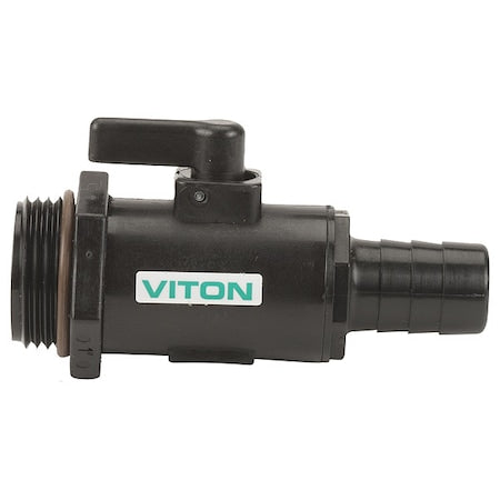 Manual 2-Way Ball Valve,NPT,Polypro