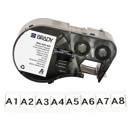 Label/RibbonCartridge,White,Gloss,5/8inW
