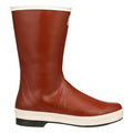 Unisex Pylon Mid Rubber Boots, Plain Toe, 12 1/2 in Height, Cream, Red, 9