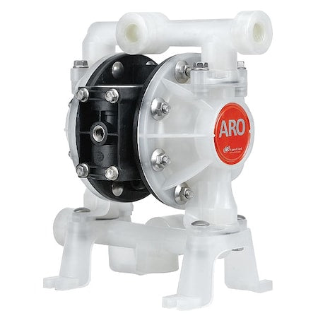 Double Diaphragm Pump, Polypropylene, Air Operated, Santoprene, 14 GPM