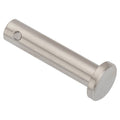 Precision Clevis Pin, 21 mm Dia, Stainless Steel, 1 PK