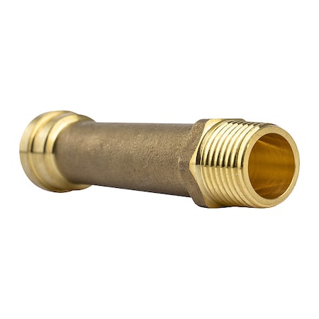Strt,Brass,Push-Fit1/2in,MNPT1/2in