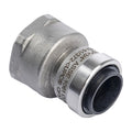 Strt, SS, Push-Fit 1/2 in, FNPT 3/4 in