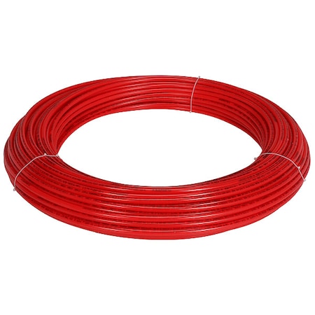 PEX Tubing,Red,1/2 in,50 0ft,100 psi