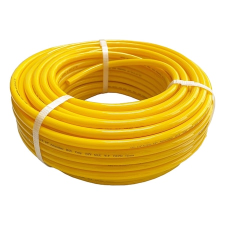 Tubing,3/8 In OD,150 PSI,100 Ft,Yellow