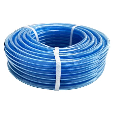 Tubing,8 IDx12mm OD,100 Ft,Clear Blue