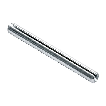 Slotted Spring Pin, 3/16 in Outside Dia, 1-3/4 in L, Steel, 25 PK