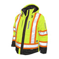 Men's Hi-Vis 4-in-1 Safety Jacket, 300D Ripstop, 100% Polyester, Green, Xl