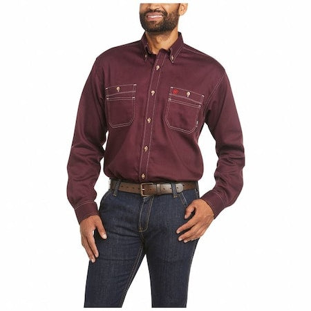Men's FR Durastretch Work Shirt, 9.7 cal/sq cm, 2XL, Vented Work Shirt