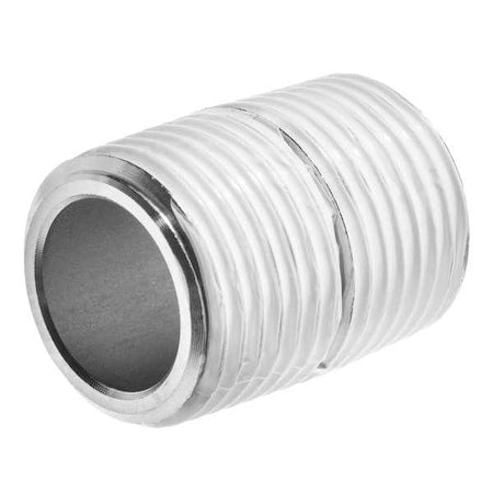 Nipple, Schedule 80, 1/2 in Nominal Pipe Size, 7/32 in Inside Diameter, 316 Stainless Steel