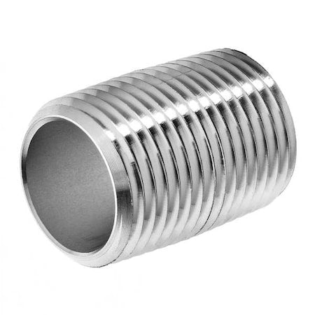 PipeNipple,SS,3/8",BSPTxBSPT,1"