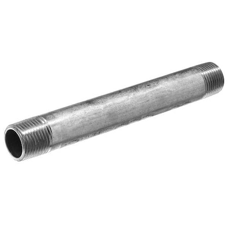 PipeNipple,SS,1/2",BSPTxBSPT,3"