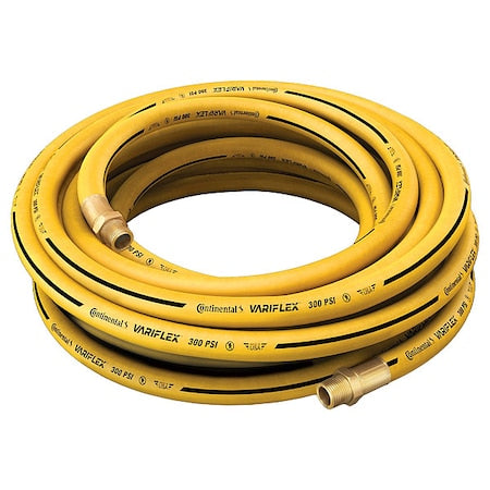 1/4" x 25 ft Nitrile Coupled Multipurpose Air Hose 300 psi YL
