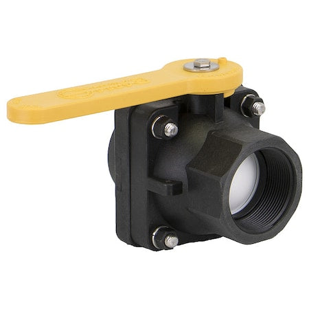 Manual 2-Way Ball Valve,NPT,Polypro