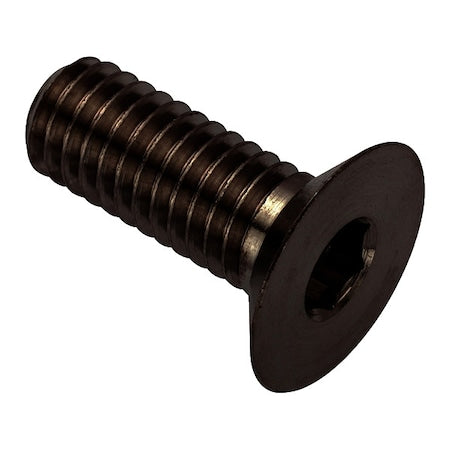 M6-1.00 Socket Head Cap Screw, Flat, Black Oxide 316 Stainless Steel, 16 mm Length