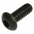 1/4"-20 Socket Head Cap Screw, Button, Black Oxide Alloy Steel, 1/2 in Length, 100 PK