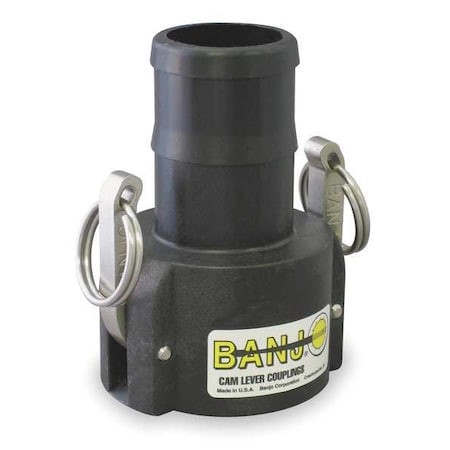 1" Female Coupler x Hose Shank Cam Lever Coupling