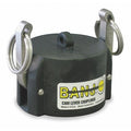 Female Camlock Lever Dust Cap, 2 in, Cap For Male Adapter, Type DC, Coupling Dust Cap, Polypropylene