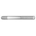 Double-End Threaded Stud, 3/4"-10 Thread to 3/4"-10 Thread, 3 in, Steel, Black Oxide, 2 PK