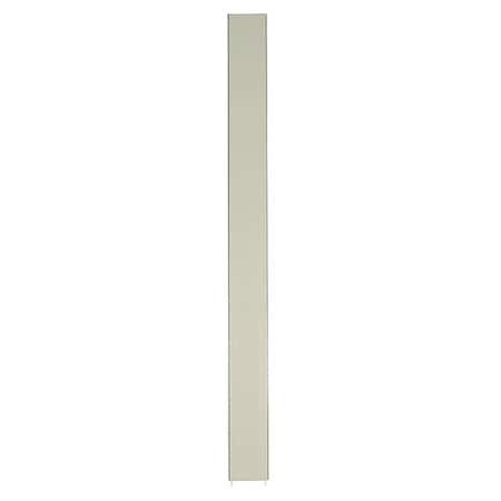 82" x 10" Pilaster Toilet Partition, Cellular Honeycomb, Almond