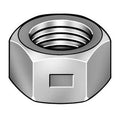 Center-Lock Distorted Thread Reversible Lock Nut, 7/8"-9, Steel, Grade A, Zinc Plated, 49/64 in Ht