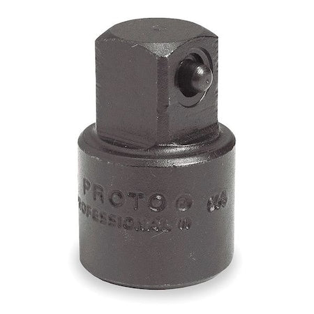 Impact Socket Adapter, 3/8" F x 1/2" M, Square, Black Oxide